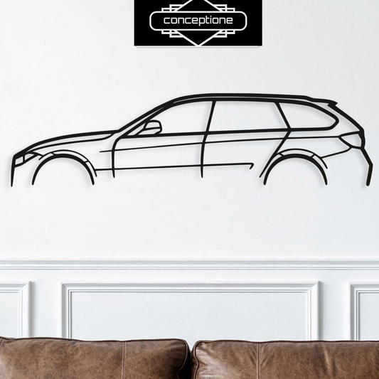 Bmw F31, Metal Wall Decoration, Car Silhouette, Metal Car Wall Art