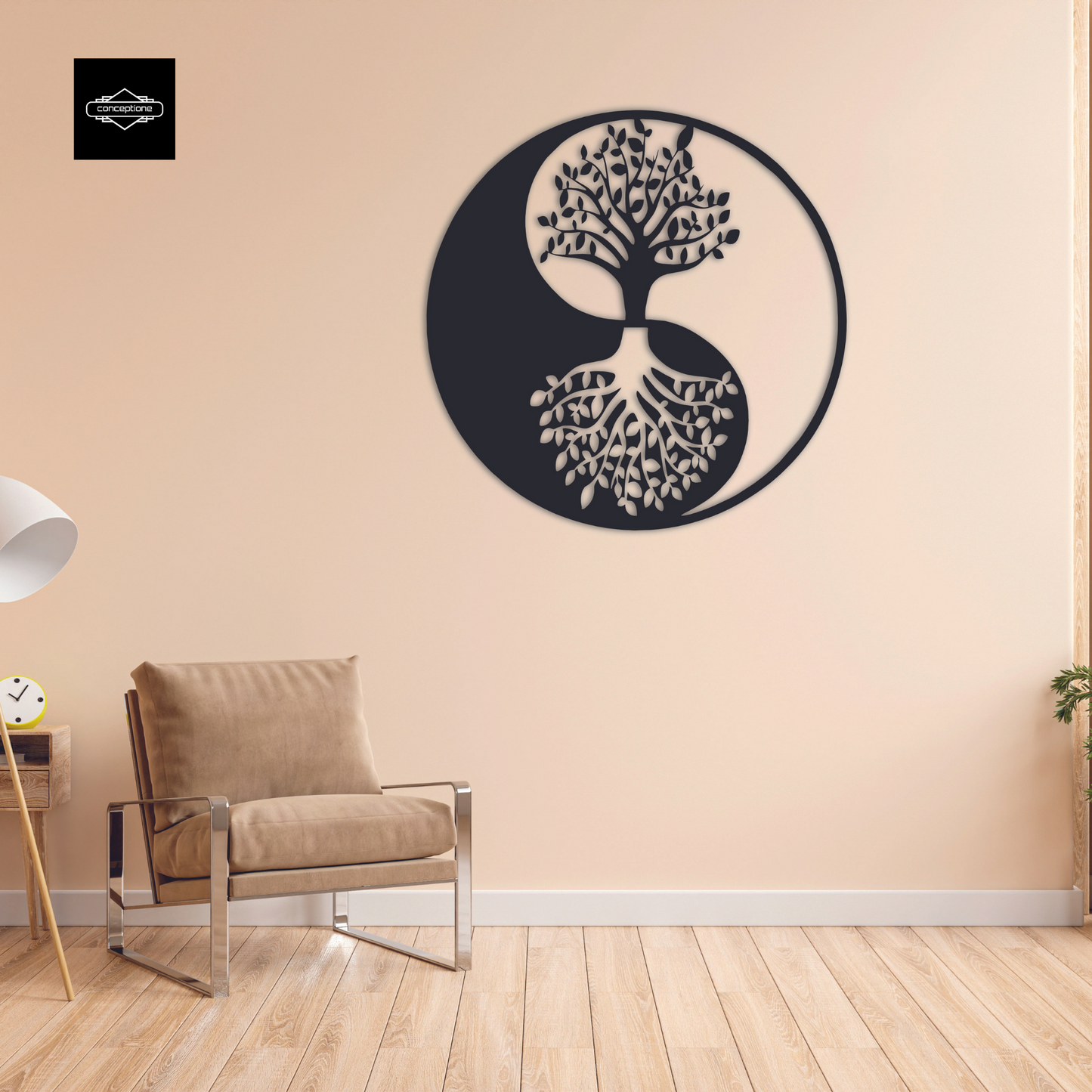 Yin Yang Home Metal Wall Decoration