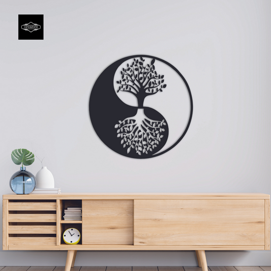 Yin Yang Home Metal Wall Decoration