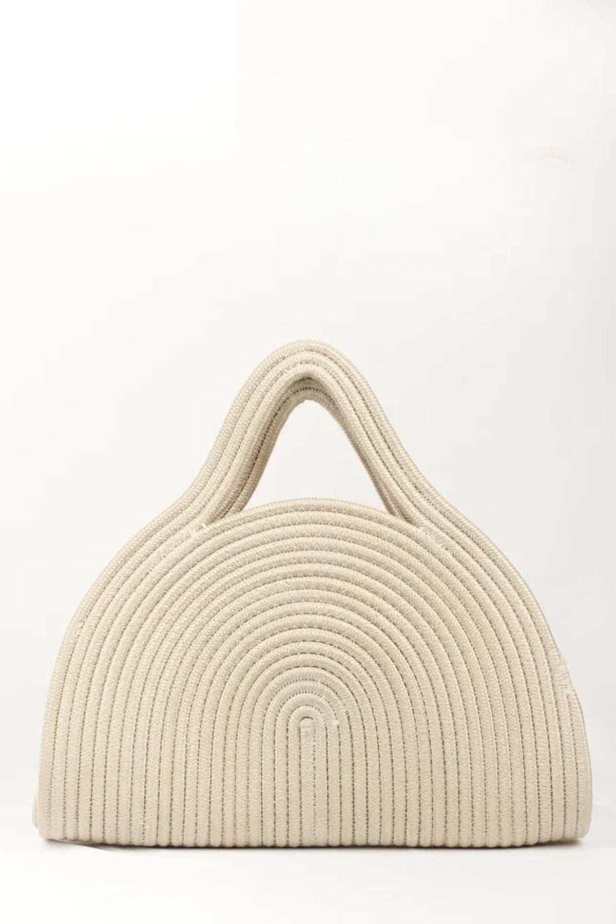 Beige Cotton Bag, Hand Women Bag,Vintage