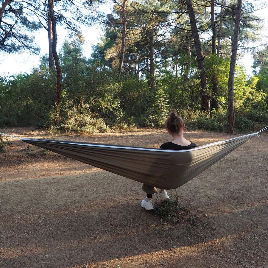 Camping and Picnic Pocket Hammock - Waterproof Polyester Fabric