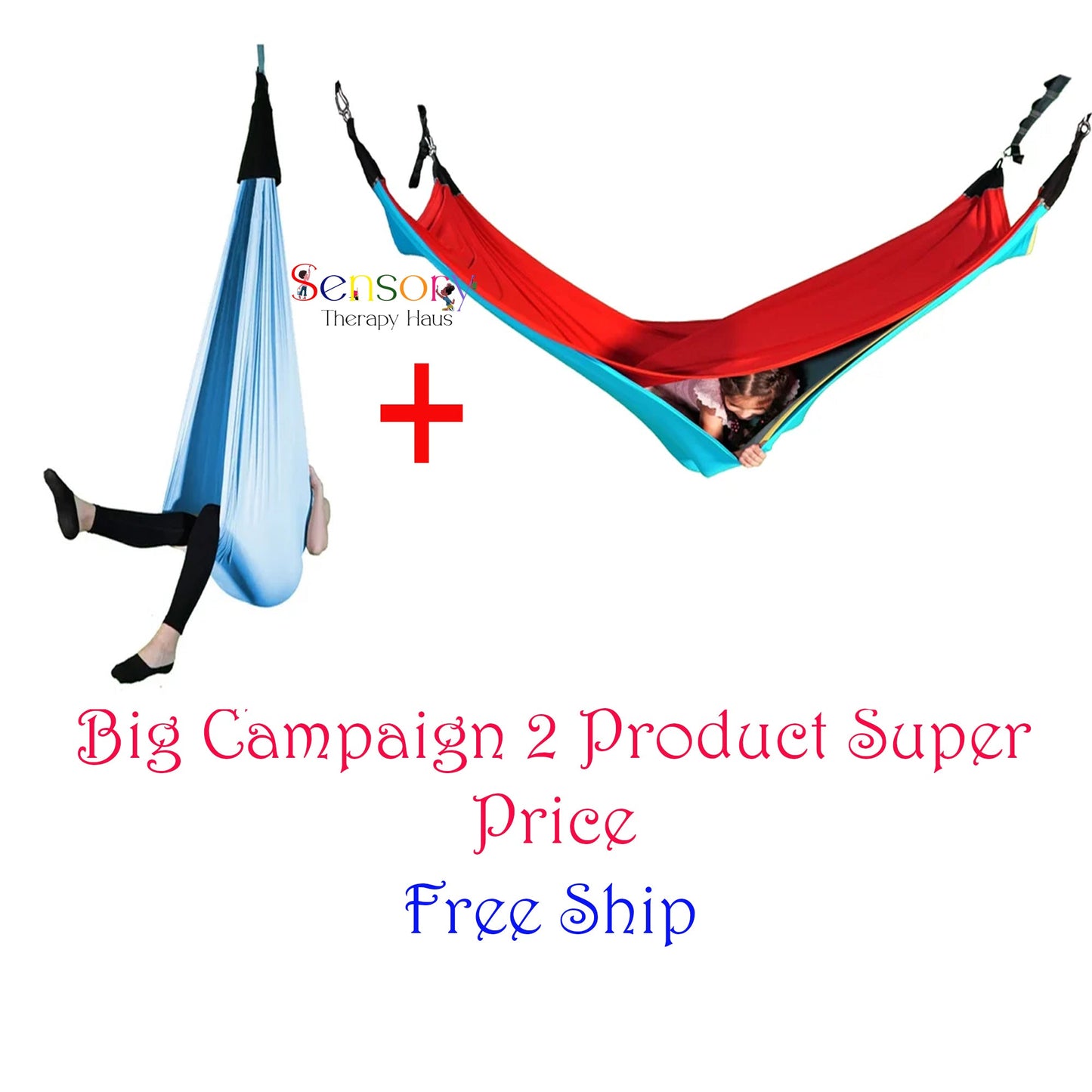 Sensory Therapy For Kids Acrobat Swing Hammock + Cuddle Swing