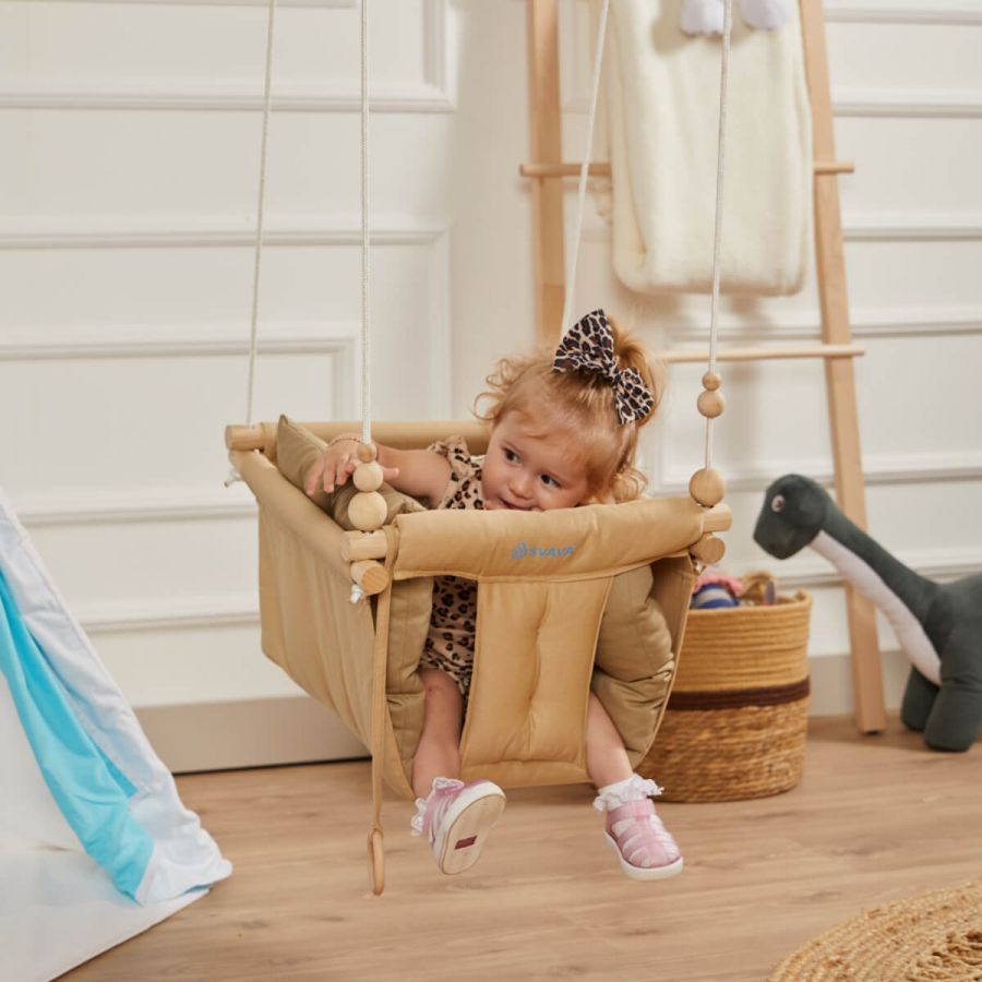 Wooden Baby Swing, Ceiling Hanging Swing