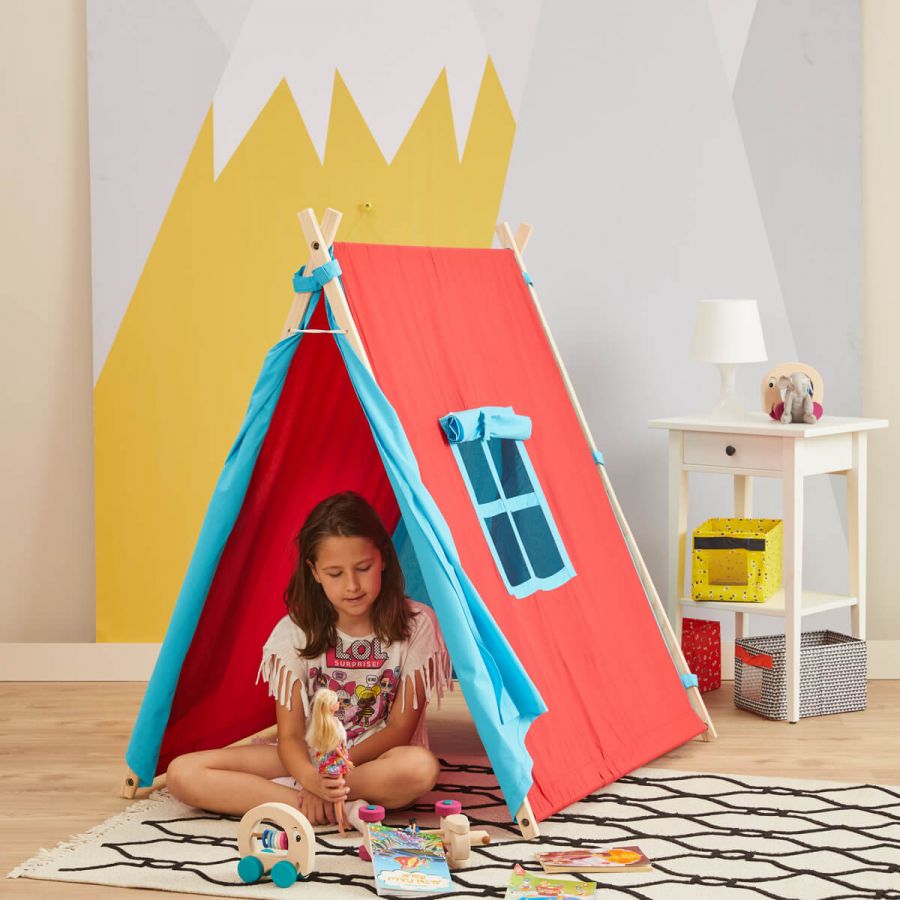 Wooden Children's Play Tent - Playhouse