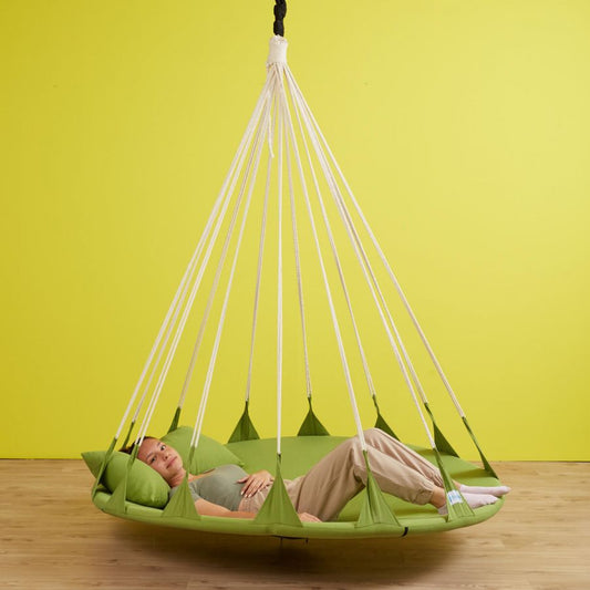 Ruby Pillowed Home and Outdoor Hammock Swing (Green)