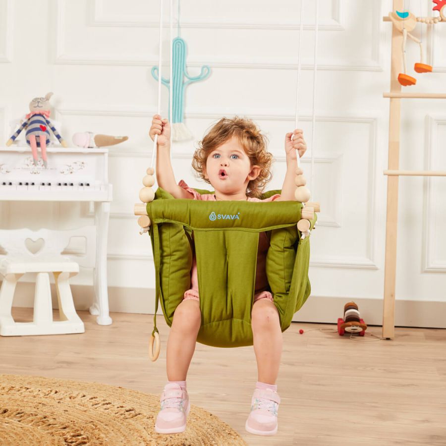 Wooden Baby Swing, Ceiling Hanging Swing