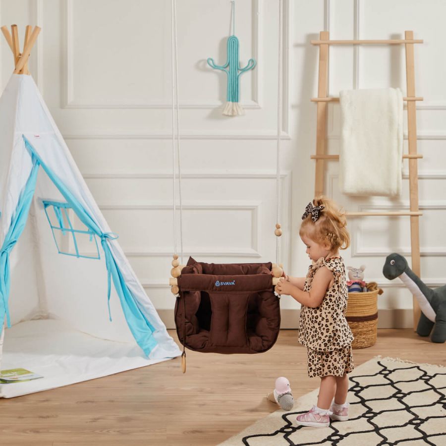 Wooden Baby Swing, Ceiling Hanging Swing