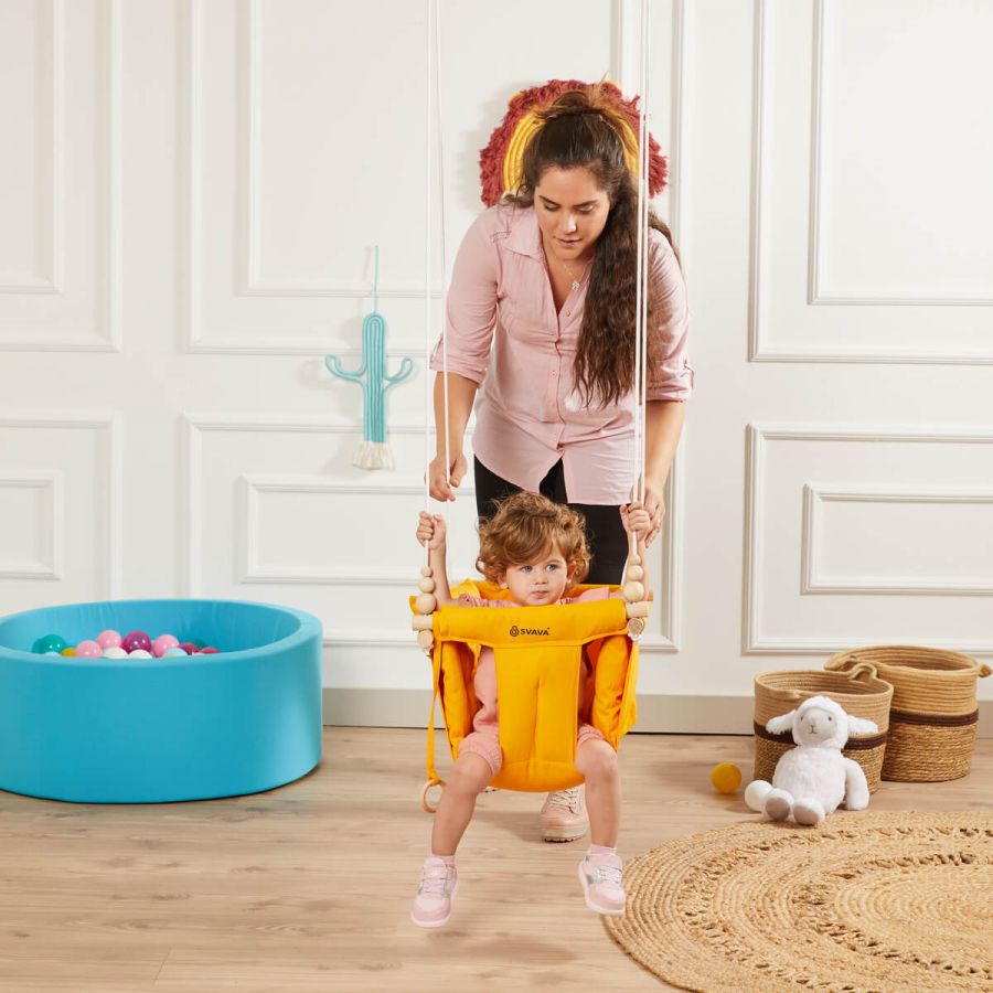 Wooden Baby Swing, Ceiling Hanging Swing