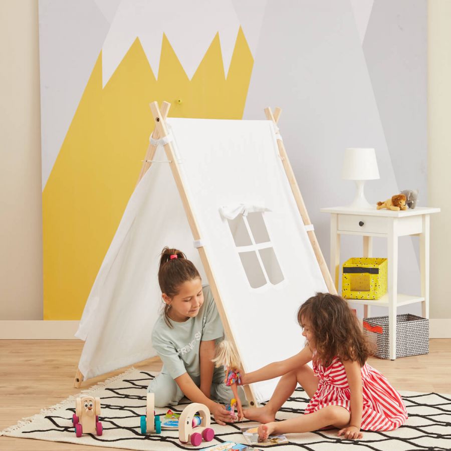 Wooden Children's Play Tent - Playhouse