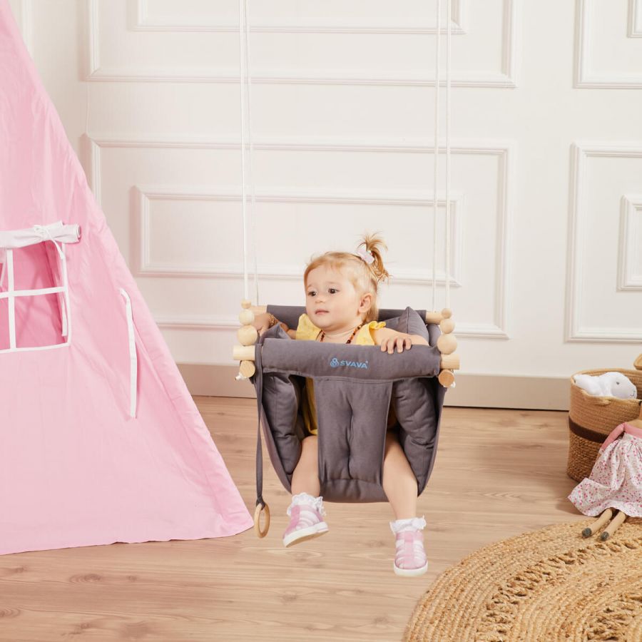 Wooden Baby Swing, Ceiling Hanging Swing