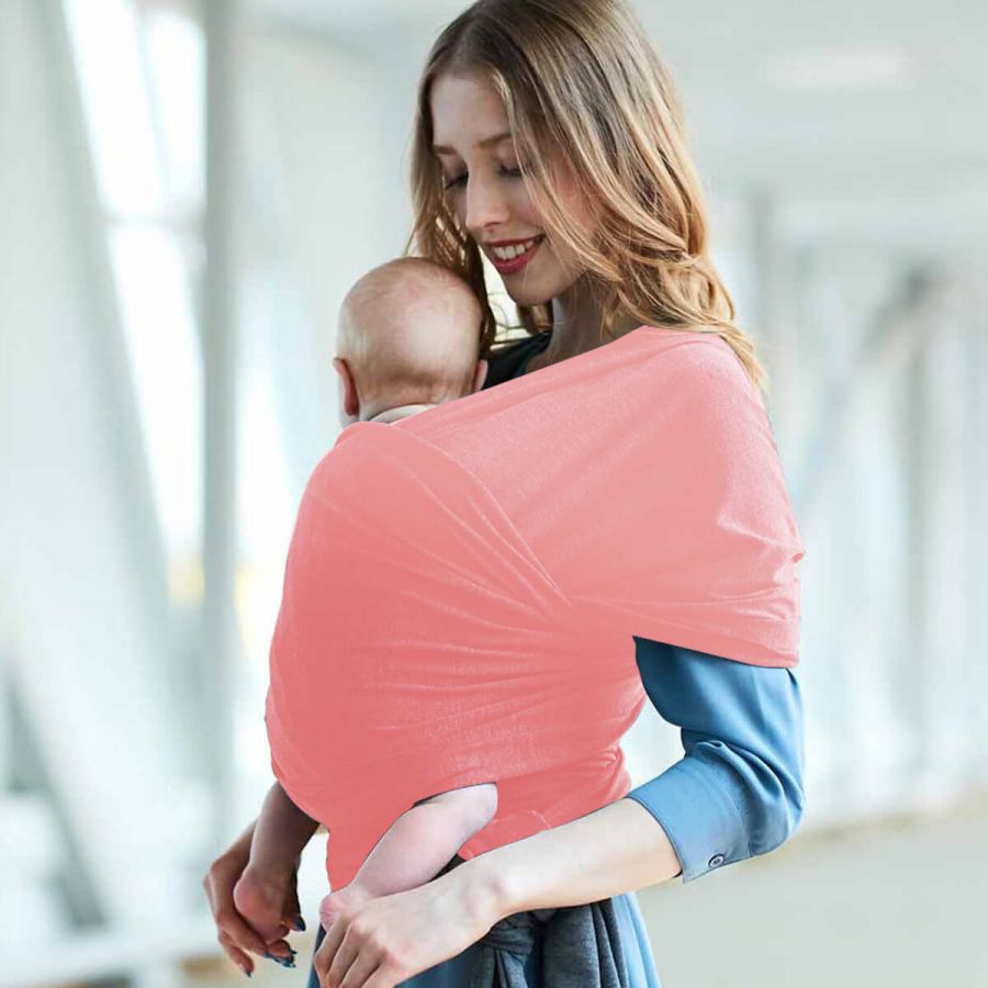 Baby Sling 100% Cotton - Baby Carrier Kangaroo 0-36 Months (Pink)