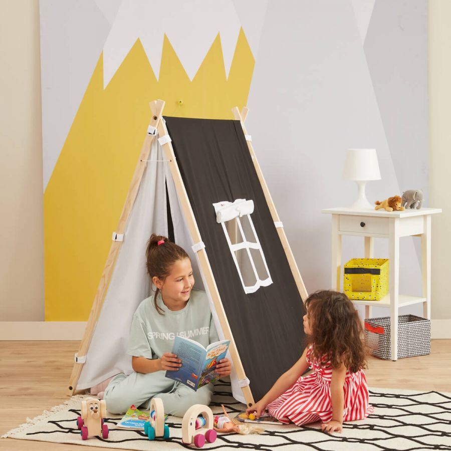 Wooden Children's Play Tent - Playhouse