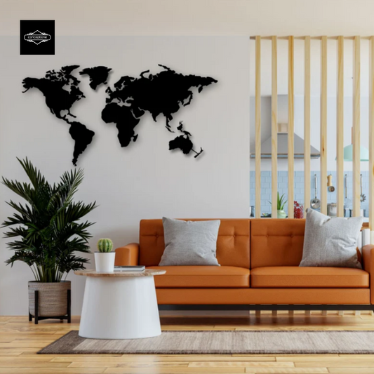 World Map Home Metal Wall Decoration